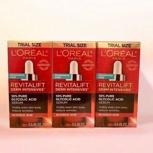 Set of 3 L'Oreal Paris Revitalift Derm Intensives 10% Pure Glycolic Acid Serum
